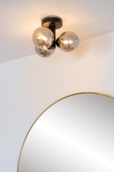 Trudy Ø28 Svart baderomslampe Fra Lucide - Trudy er en taklampe som er spesialdesignet og produsert for sikker bruk på baderom.