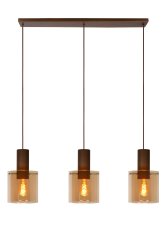 Toledo 100cm Rav Taklampe Fra Lucide - Heng lampen på rød høyde takket være den justerbare ledningen og koble den til en dimmer for et perfekt resultat.