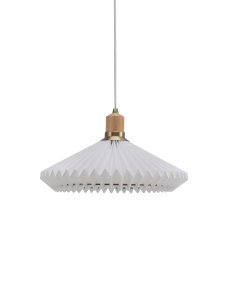 Paris Ø40 Hvit Taklampe Fra Halo Design - Taklampen Paris er en elegant og moderne belysning som kombinerer naturlige og sofistikerte materialer.