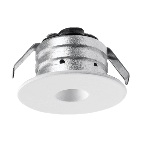 P-132 Mini Downlight 3000K Hvit Fra Designlight - Den er egnet for belysning i vindusnisjer eller skap.
