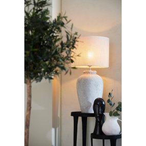 Vesevius 55cm Lys grå lampefot Fra Light & Living - 