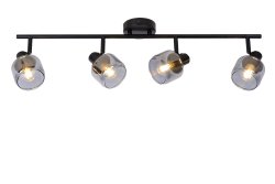 Bjorn 4 Svart spotlight Fra Lucide - Unike produktegenskaper:Passer for bruk med LED-lyskilderLampen er roterbar og vippbarLett å koble til en dimmer (ekskl.