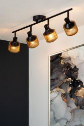 Rafa 4 Svart spotlight Fra Lucide - Du kan også&aring; koble Rafa til en ekstern dimmer, noe som gjør at du enkelt kan skape stemning og komfort i ethvert rom og når som helst på dagen.