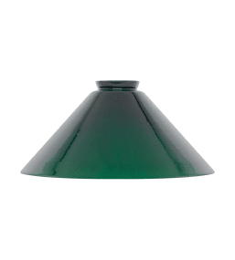 Tall Schoolhouse Glass Shade 60/250 Grønn Fra Karlskrona lampfabrik - En klassisk "skomaker&auml;rm" hvis form har vært den samme siden de første elektrifiserte anhengene med ledning kom på banen.