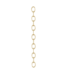 Oval Chain 10m Messing Fra Karlskrona lampfabrik - 