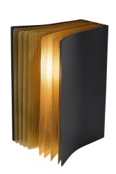 Extravaganza Livret 22cm Svart bordlampe Fra Lucide - Designet er formet som en bok, omslaget og sidene er laget av metall av høy kvalitet.
