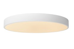 Unar Ø50 Hvit plafond Fra Lucide - Med sin runde metallramme og et matt deksel over den integrerte LED-lyskilden passer denne taklampen inn i alle interi&oslash;rer og rom.