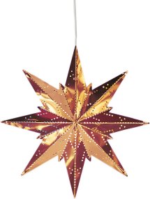 Mini Ø25 Kopper Fra Star Trading - Dekorative metallstjerner i kobber.