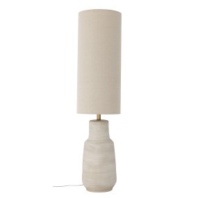 Linetta Naturhvit gulvlampe Fra Bloomingville - Lampen sprer et behagelig lys og er perfekt for &aring; lyse opp m&oslash;rke hj&oslash;rner i stuen, soverommet eller gangen.
