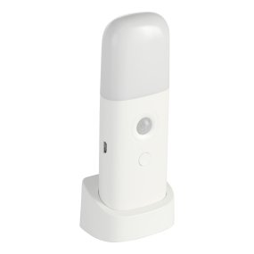 Merta Hvit bærbar Fra Eglo - Lampen leveres med en stasjon hvor den enkelt kan plasseres på for eksempel et nattbord, en hylle eller et skrivebord.