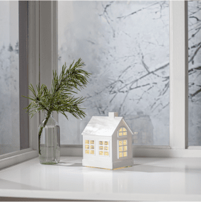 Vinter 15cm Hvit Fra Star Trading - 
