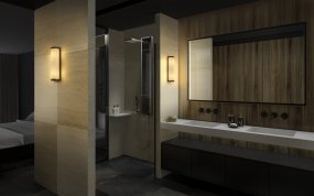 Classic Cylinder 32cm Svart baderomslampe Fra Ledvance - Classic Cylinder &auml;r en modern badrumslampa med klassisk design och g&ouml;r sig utm&auml;rkt i offentliga milj&ouml;er.