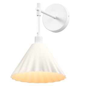 Pulp Ø20 Hvit vegglampe Fra Ledvance - Den dekorative skjermen laget av papir gir en fin spredning av lys ned.
