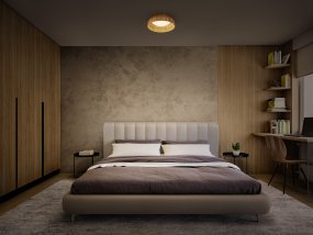 Bamboo Paper Ø30 Natur plafond Fra Ledvance - Den naturliga formgivningen och det naturliga materialet g&ouml;r att den passar in i n&auml;stan alla hem och stilar.