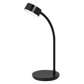Office Cylinder 30cm Svart skrivebordslampe Fra Ledvance - B&aring;da ljusstyrkan och f&auml;rgtemperaturen g&aring;r att justera i tre steg med touchbrytaren p&aring; lampfoten.