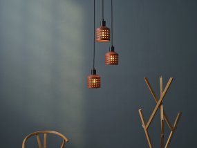 Clay Windows Ø32 Brun Taklampe Fra Ledvance - Clay Windows har en rustik design med sina sk&auml;rmar gjord av lera i en r&ouml;dbrun f&auml;rg.