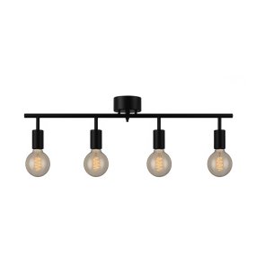 Aten 4 Svart spotlight Fra Lampan - Med sine fire retningsbestemte spotlights gir den fleksibiliteten til &aring; lyse opp omr&aring;dene du &oslash;nsker &aring; fremheve, samtidig som den gir god generell belysning for rommet.