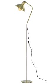 Ostri Antikk messing gulvlampe Fra Aneta Lighting - Ostri gulvlampe er perfekt for &aring; lyse opp et m&oslash;rkt rom, men ogs&aring; som en stilig nattbordslampe ved siden av sofaen eller sengen.