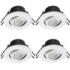 Cheapy 4CCT 4-pk Hvit Fra Designlight - Med et energiforbruk på bare 5 W og en lysstyrke på hele 550–600 lm får du både effektiv og energieffektiv belysning.