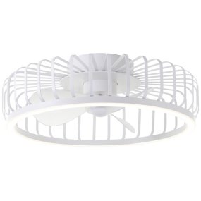 Capo Ø48 Hvit Fra Brilliant - En smart og elegant l&oslash;sning som kombinerer moderne belysning, effektiv ventilasjon og h&oslash;y brukervennlighet i ett og samme produkt.
