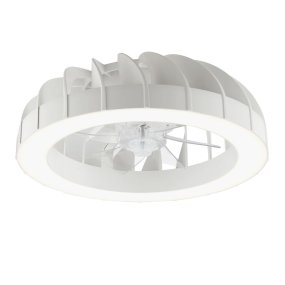Fanora Ø46 Hvit Fra Brilliant - For ekstra stil er Fanora utstyrt med integrert RGB-belysning som kan skinne i forskjellige farger og effekter, noe som gj&oslash;r det enkelt &aring; tilpasse rommets f&oslash;lelse til hum&oslash;r og anledning.