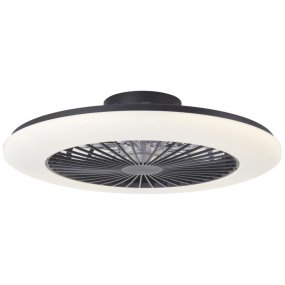 Salerno Ø58 Svart Fra Brilliant - Salerno er en moderne takvifte med integrert LED-belysning som kombinerer stilig design med smart funksjonalitet.