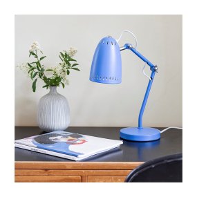 Dynamo 40cm Blå skrivebordslampe Fra Superliving - &Oslash;v arbeidsplassen din med Dynamo &ndash; den perfekte skrivebordslampen for stil og funksjonalitet!