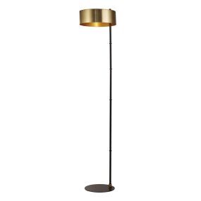 Knox Gull gulvlampe Fra Searchlight - Knox gulvlampe er en luksuriøs kombinasjon av eleganse og moderne design som gir et sofistikert preg til ethvert rom.