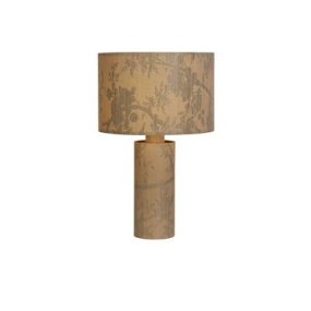 Isla 48cm Natur bordlampe Fra Searchlight - Lampen fungerer perfekt som dekorativ belysning i stuen, soverommet eller gangen, og blir raskt et fokusert designelement som både tilfører lys og en følelse av ro.