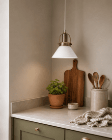 Mäster Ø15 Antikk messing/hvit vinduslampe Fra Lampan - M&auml;ster vinduslampe er en tidl&oslash;s og elegant lampe som passer perfekt inn i b&aring;de klassiske og moderne hjem.