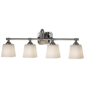 Concord 76cm Krom baderomslampe Fra Elstead Lighting - Med en IP44-klassifisering er Concord beskyttet mot fuktighet og vannsprut, noe som gjør den ideell for plassering ved speilet eller langs veggen.