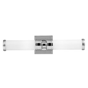Payne 50cm Polert krom baderomslampe Fra Elstead Lighting - Payne vegglampe i polert krom kombinerer rent moderne design med et snev av engelsk Tudor-stil.