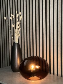 Globus 18cm Brun bordlampe Fra Aneta Lighting - 