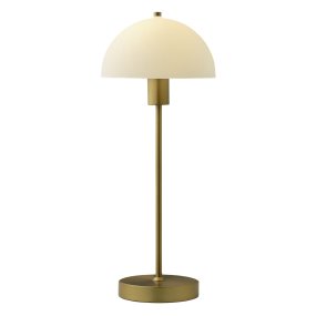 Vienda 48cm Messing bordlampe Fra Herstal - Vienda bordlampe med sitt klassiske og elegante design, gj&oslash;r at lampen kan brukes i hjemmet i mange &aring;r.