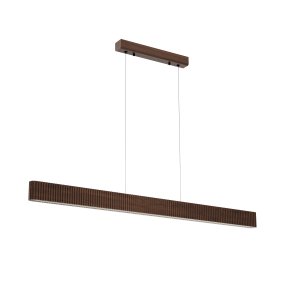 Bannister 150cm Mørkt treverk Taklampe Fra Lucide - For å passe til ulike miljøer og behov kan fargetemperaturen enkelt justeres under installasjonen via en DIP-bryter, fra varmt og koselig lys til et sterkere hvitt lys.