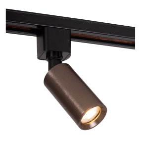 Spotlight Ritmo GU10 Brun Fra Lucide - Det elegante designet i kaffebrunt metall er en del av Lucides 1-fase TRACK-system og tilbyr full justerbarhet takket v&aelig;re det 360&deg; roterbare og vippbare lampehodet.