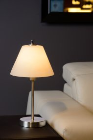 Touch 42cm Krom bordlampe Fra Lucide - Touch er en stilig og praktisk bordlampe med innebygd ber&oslash;ringsdimmer.