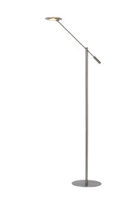 Anselmo Krom Fra Lucide - Det slanke designet og den tynne lampeskjermen gj&oslash;r at den knapt tar opp plass, mens h&oslash;yden er justerbar mellom 110 og 140 cm.