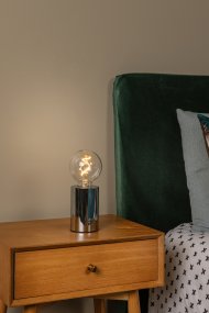 Vivo 23cm Krom Fra Lucide - En E27-lyskilde p&aring; 1W er inkludert og gir et svakt, varmt hvitt lys.