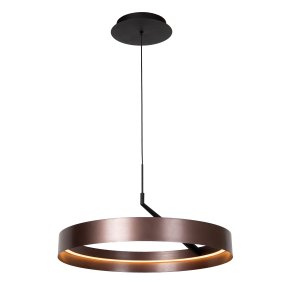 Leonard Ø55 Brun Fra Lucide - Lampen kan dimmes i tre trinn med en standard veggbryter, noe som gjør det enkelt å tilpasse lysstyrken til anledningen.