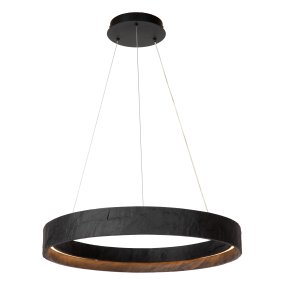 Adelante Ø60 Svart Taklampe Fra Lucide - Adelante er en imponerende pendellampe som kombinerer betong og metall i et moderne design.