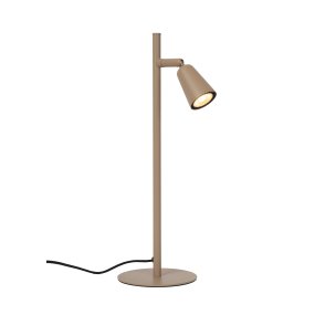 Tiana 46cm Beige skrivebordslampe Fra Lucide - Tiana-skrivebordslampen er en stilig og funksjonell bordlampe i beige metall med et bevegelig lampehode som gj&oslash;r det enkelt &aring; rette lyset dit du trenger det.