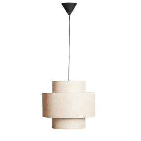 Hilma Ø40 Beige Taklampe Fra Cottex - Det beige tekstilet bidrar med en varm og myk f&oslash;lelse og gj&oslash;r Hilma enkel &aring; kombinere med forskjellige farger og materialer.