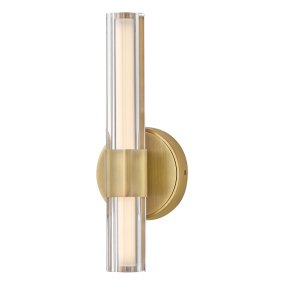 Georgette 35cm Messing Fra Elstead Lighting - Georgette er en elegant vegglampe til badet med et dekorativt og symmetrisk design.
