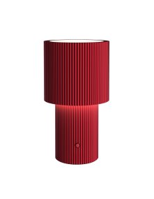 Iluma 22cm RØD bærbar Fra Herstal - Iluma har integrert LED med et varmt hvitt lys p&aring; 2700K og en lysstr&oslash;m p&aring; 60 lumen.