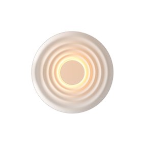 Nami Ø40 Hvit vegglampe Fra Maytoni - Laget av metall med en elegant hvit finish, skaper den en stilig f&oslash;lelse som passer like godt i gangen som i stuen eller p&aring; kj&oslash;kkenet.