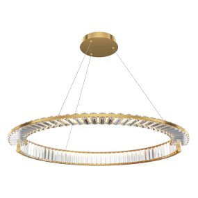 Krone Ø80 Messing Taklampe Fra Maytoni - Med sin sjener&oslash;se diameter p&aring; 80 cm blir den et luksuri&oslash;st blikkfang i hjemmet og sprer et varmt og stemningsfullt lys.