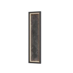 Orign 60cm Svart vegglampe Fra Maytoni - Orign er en vegglampe i metall med en elegant steinimitasjon i midten som gir et naturlig og eksklusivt inntrykk.