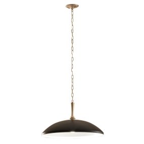 Delarosa Ø50 Svart/bronse Fra Elstead Lighting - Delarosa takpendellampe er en stilig og gener&oslash;s lampe som virkelig setter tonen i rommet.