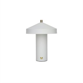 Hatto 25cm Hvit Fra OYOY - Med en dimbar funksjon i tre niv&aring;er og energieffektiv LED gir den justerbart og komfortabelt lys for ulike behov.